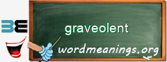 WordMeaning blackboard for graveolent